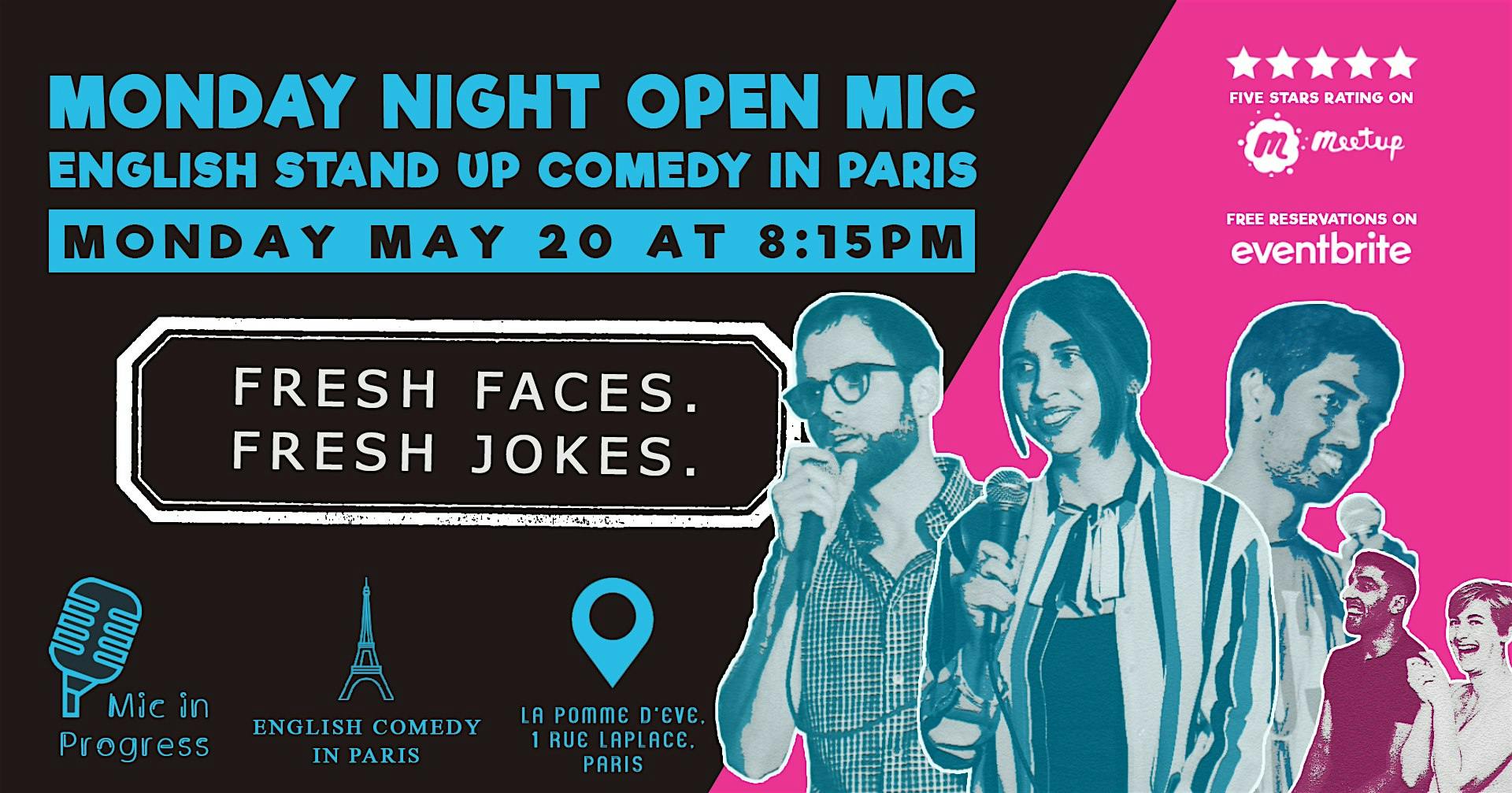 Monday Night Open Mic Show | English Stand-Up Comedy in Paris logo