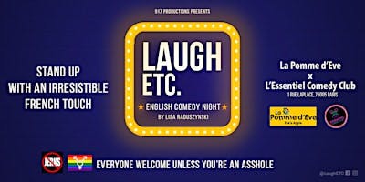 LAUGH ETC COMEDY SHOW at La Pomme d'Eve logo