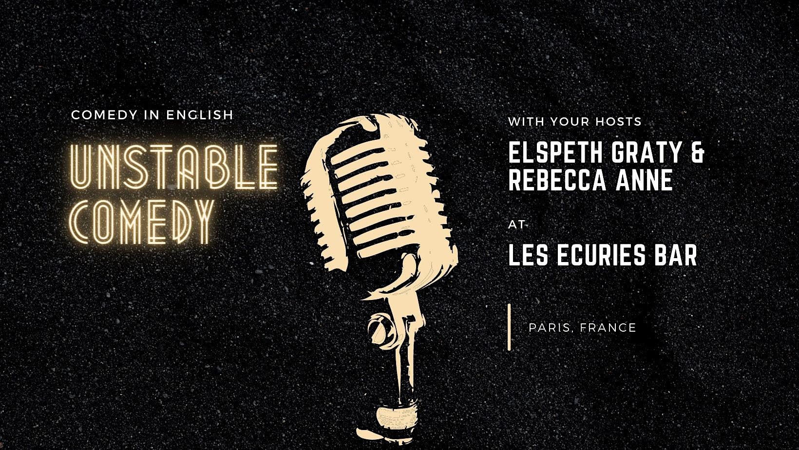 Live at Les Ecuries - Unstable Comedy logo