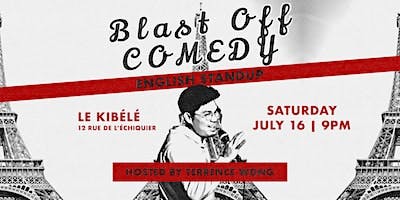 Blast Off Comedy English Standup Saturday Showcase 16.07 logo