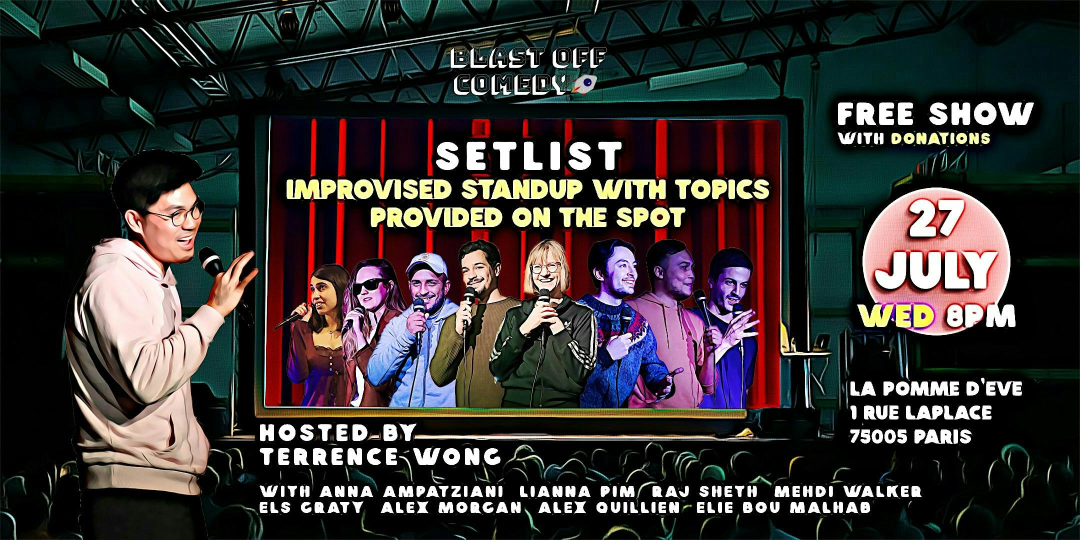 Setlist - Improvised Standup With Topics Provided On The Spot 27.07 logo