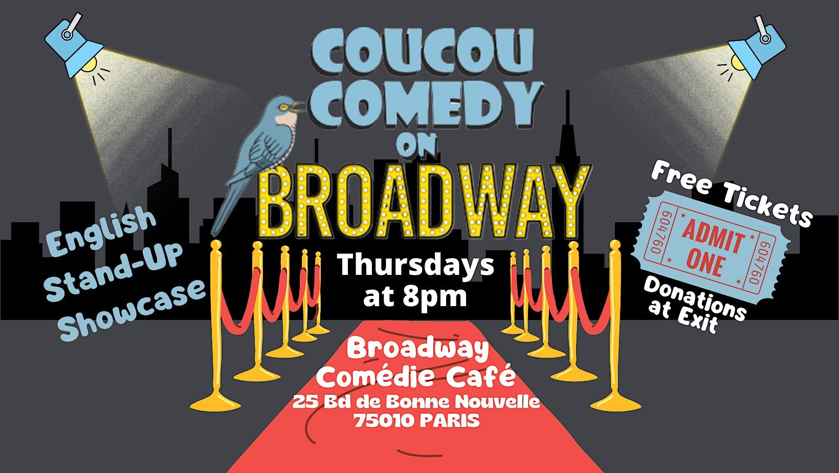 Coucou Comedy - English Comedy Showcase logo