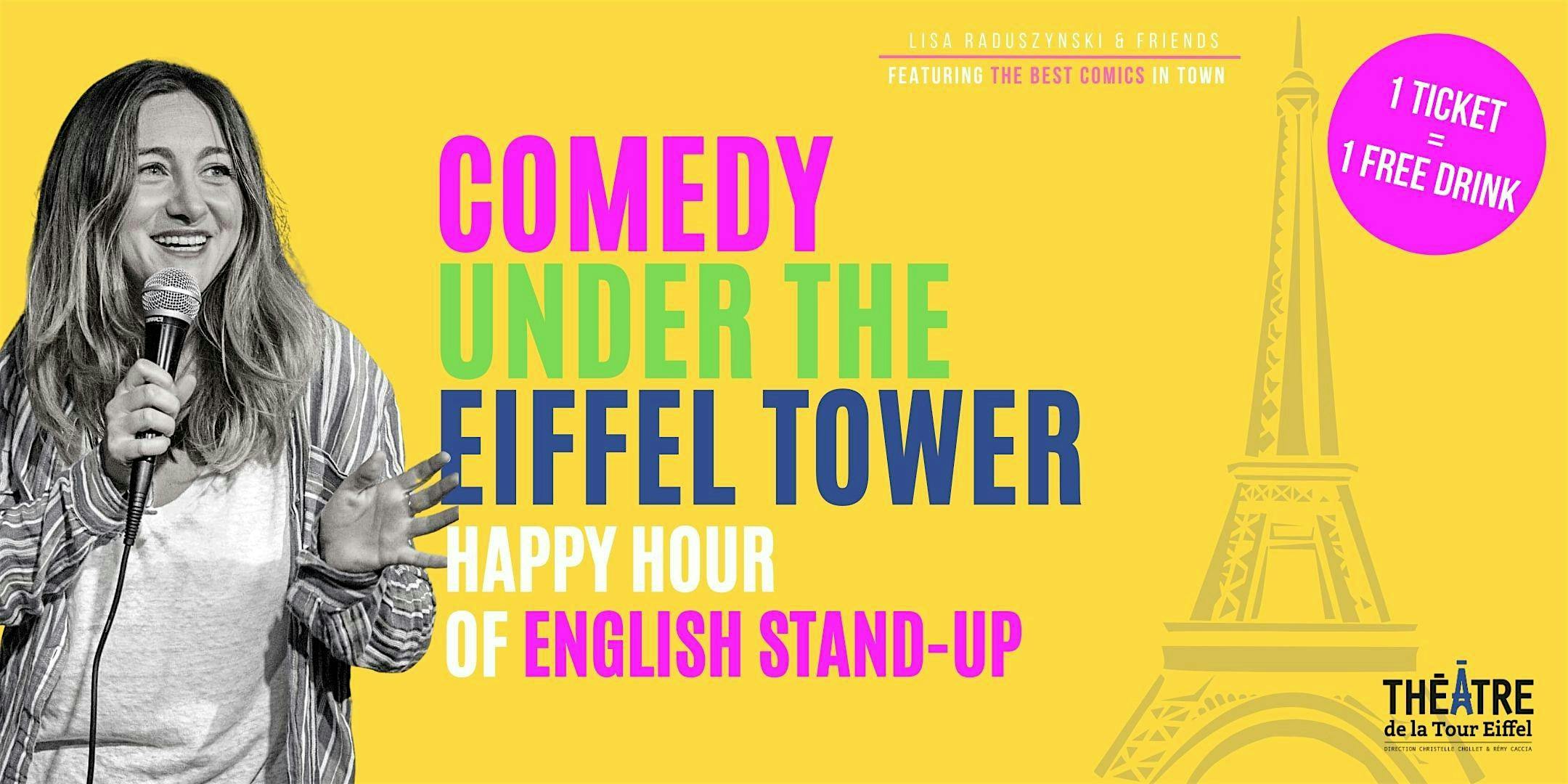 Comedy under the Eiffel Tower - ENGLISH STAND UP COMEDY logo