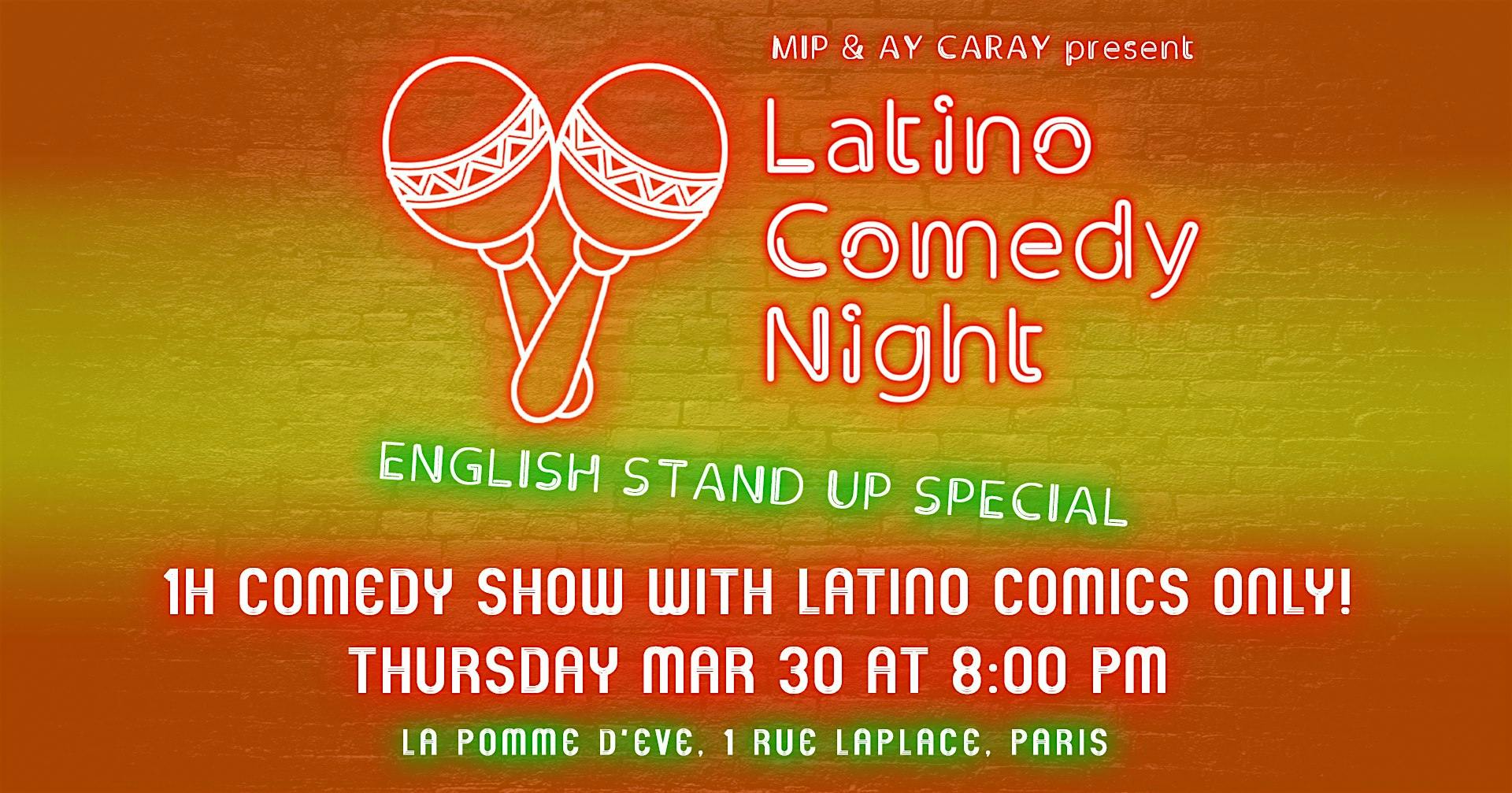 Latino Comedy Night in English | Comedy Show in Paris logo