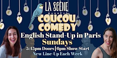 English Stand-Up Sundays at La Scène - Coucou Comedy logo