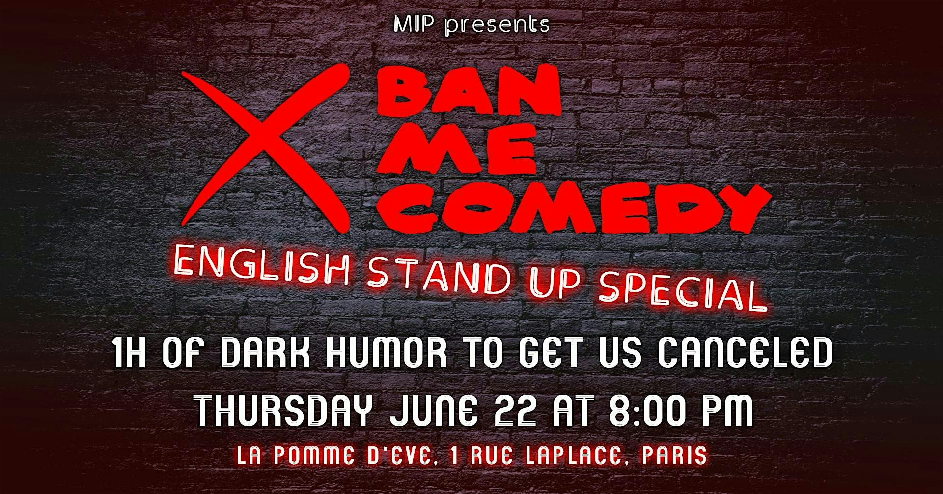Ban Me Comedy | English Stand-Up Show in Paris logo