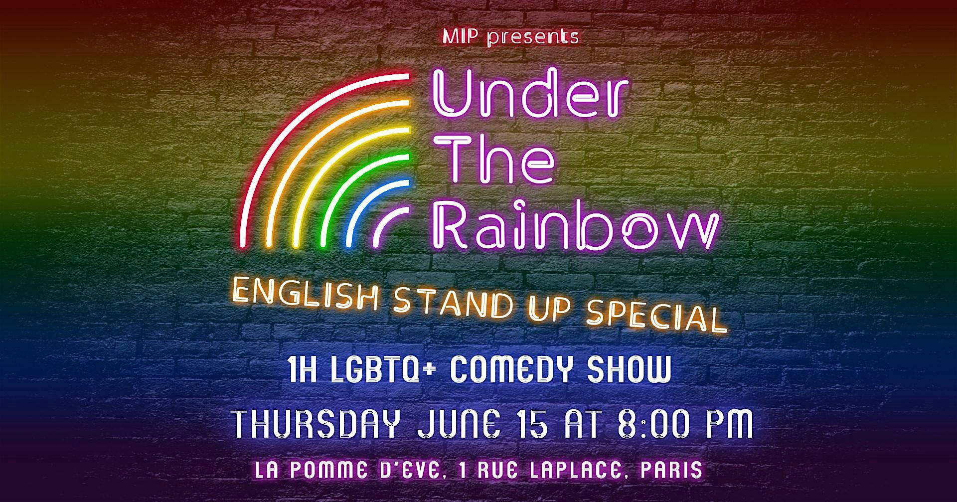 LGBT+ Comedy Show in Paris | Under the Rainbow logo