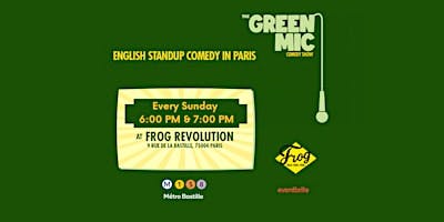 The Open Green Mic Comedy @Frog Bastille logo