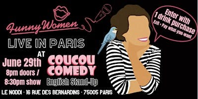 Funny Women at Coucou Comedy: English Stand-Up logo