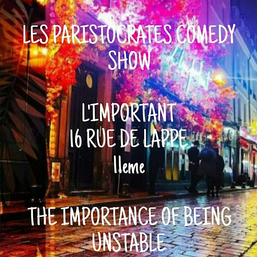 The Importance of Being Unstable Comedy Show logo