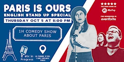 English Comedy Show | Paris is Ours logo