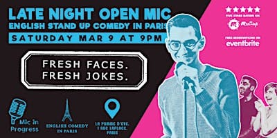 Late Night Open Mic Show | English Comedy in Paris logo