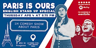 English Stand-Up Comedy | Paris is Ours logo