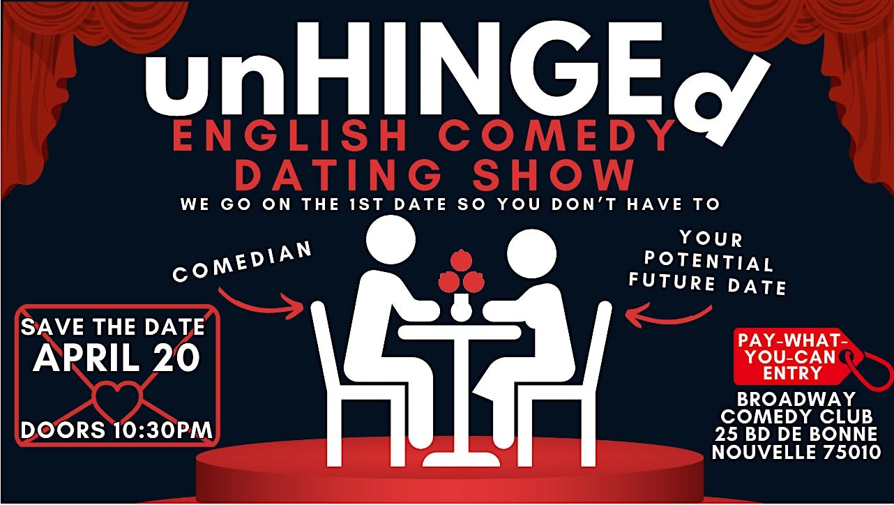 unHINGEd: An English Comedy Dating Show - April 20th logo