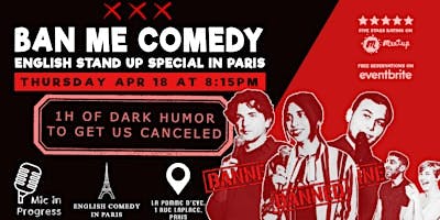 Ban Me Comedy | English Stand-Up Show in Paris logo