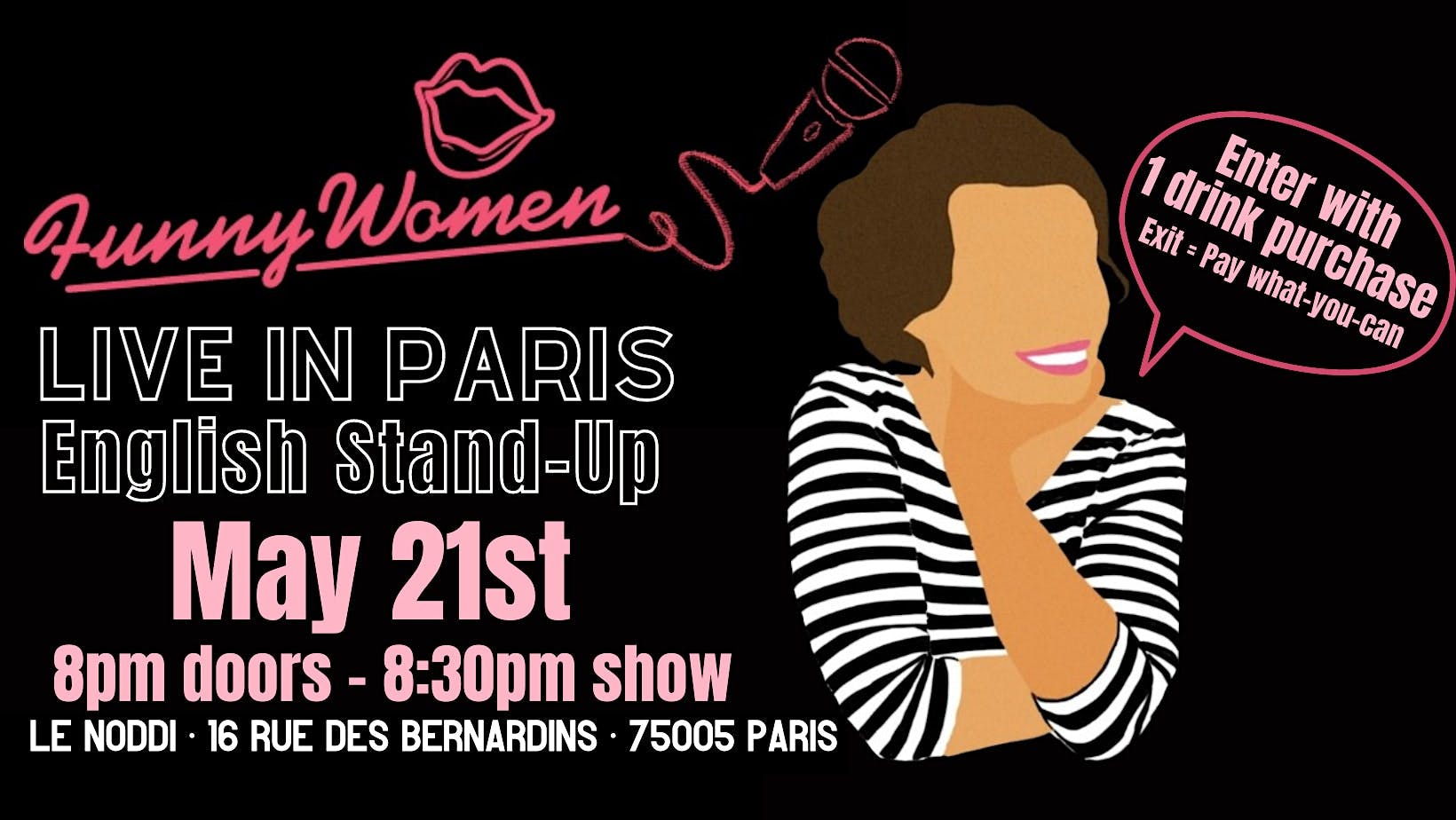 Funny Women in Paris: English Stand-Up logo