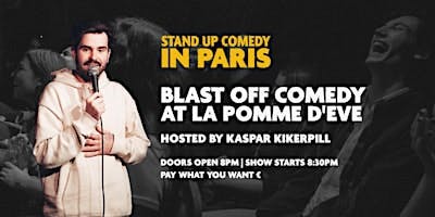 English Stand Up Comedy - Blast Off Comedy at La Pomme d'Eve logo